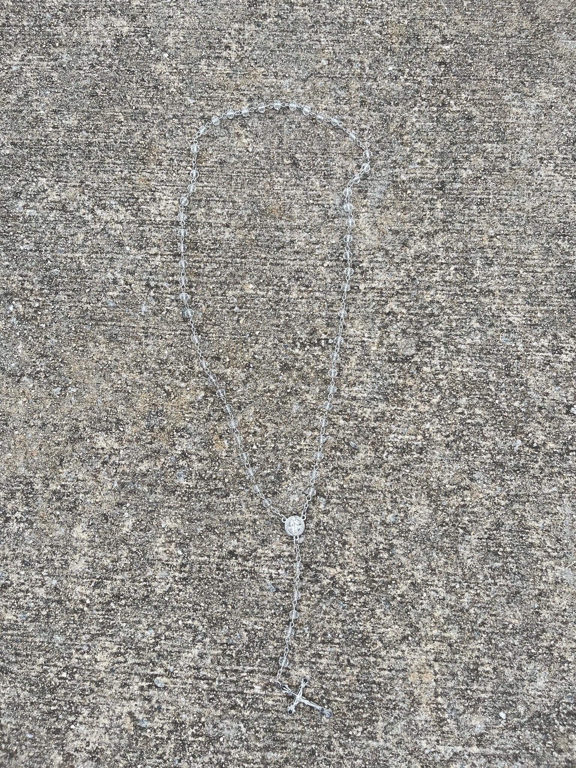 Sterling Acrylic Rosary