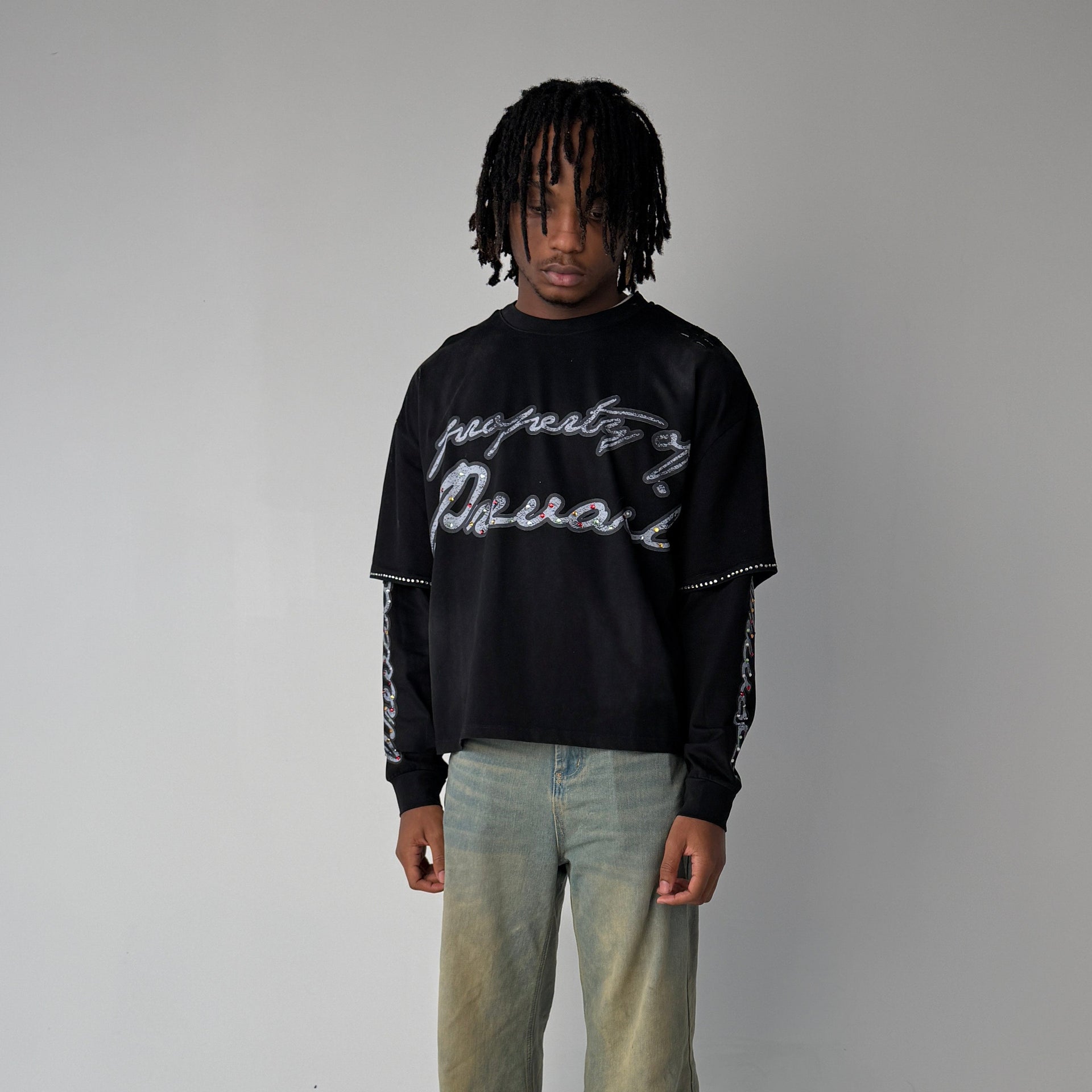 Ostentatious Rhinestone DBL Layer