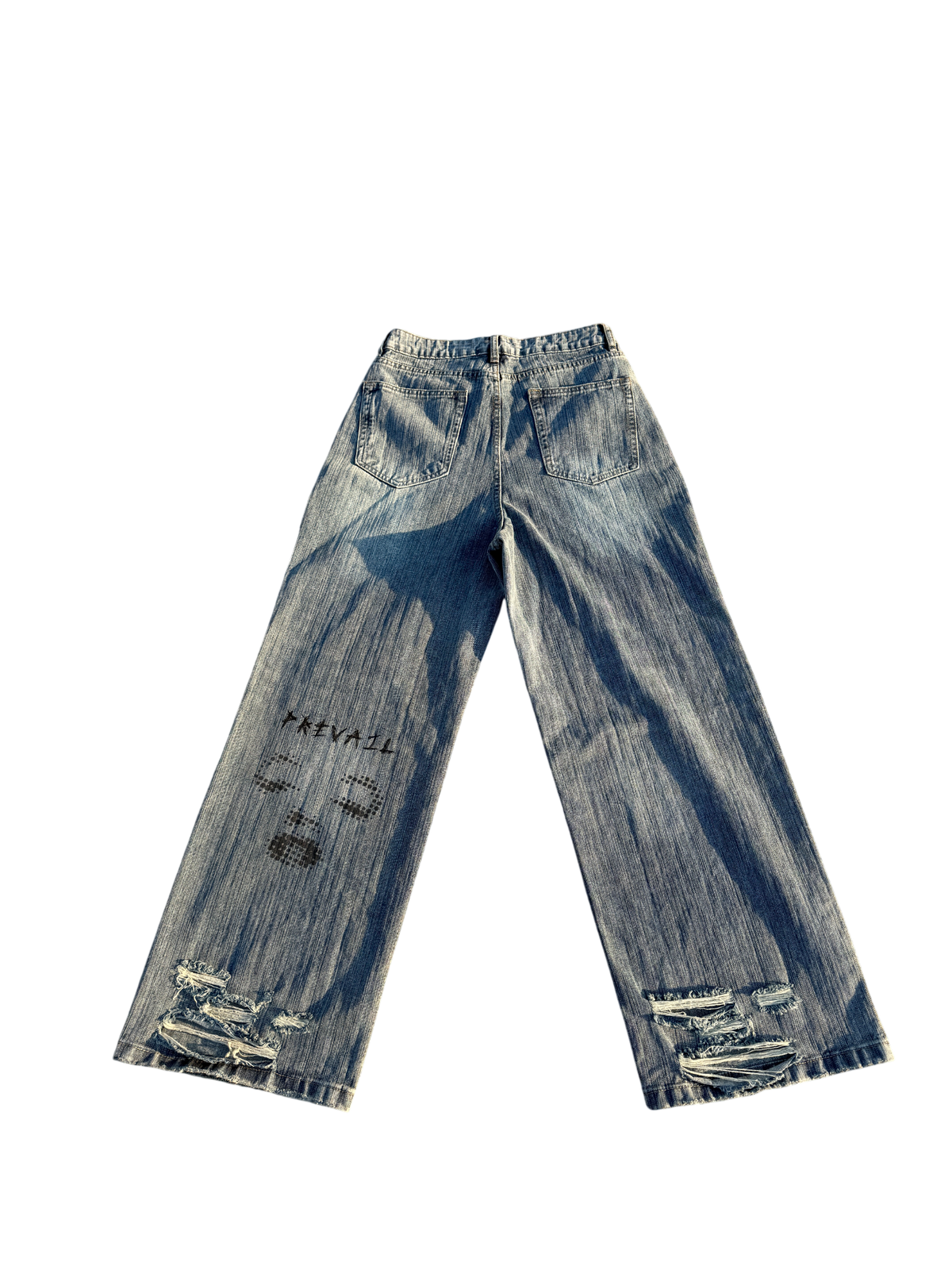 Scribbled Baggy Denim