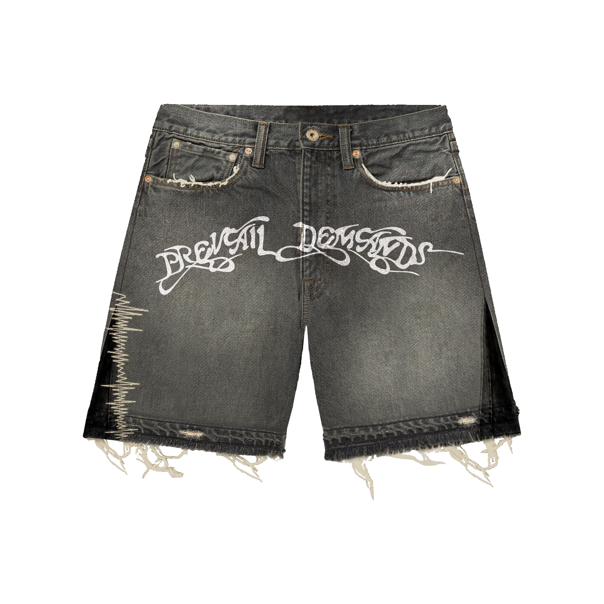 DISTRESSED JORTS